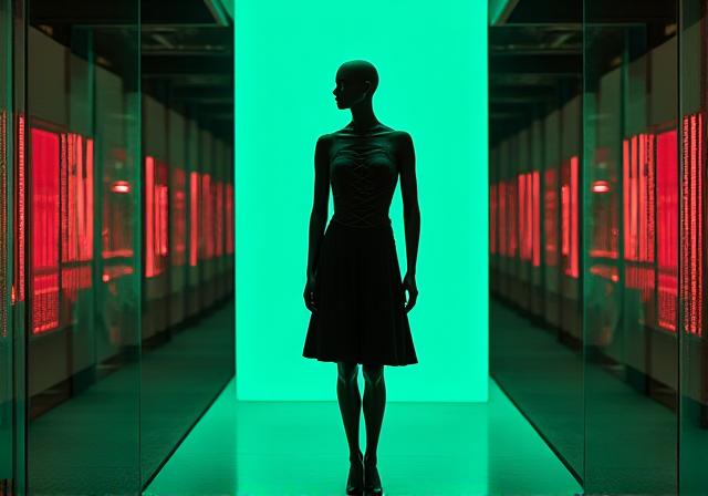 Artisan garment display in Toronto atelier